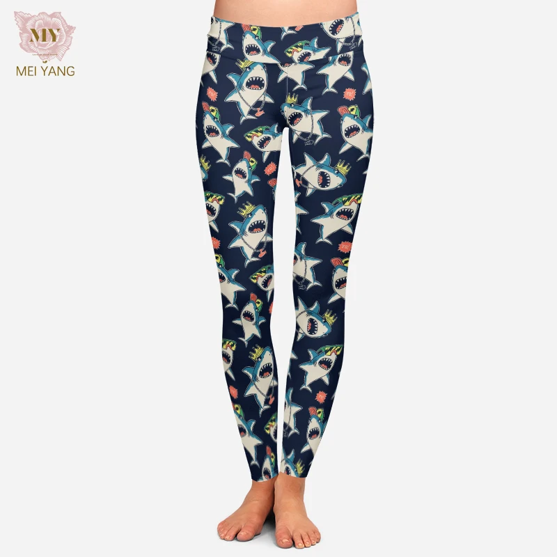 2023 Fox Watercolor Printed Leggings High Waist Buttery soft Yoga Workout Gym Digital print Leggings