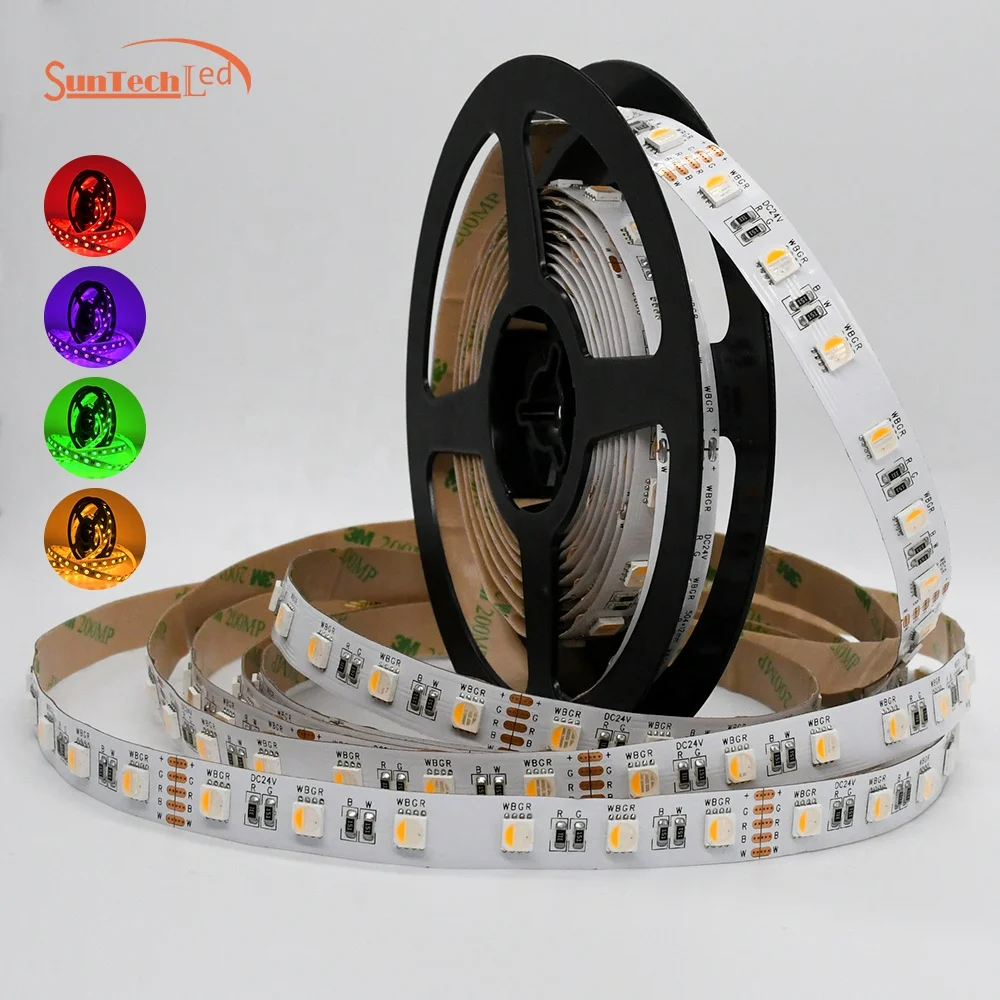 
wholesale popular addressable strip set 60leds/m Engineering can be used 24V smat 5050 RGBW led strip light 