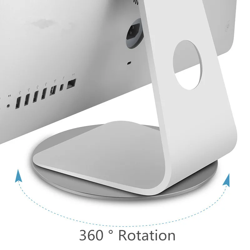 360 degree rotating swivel steel aluminum alloy monitor stand for iMac All InOnePC
