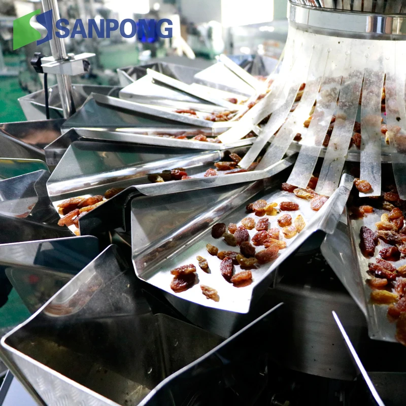 10-14 Heads Combination Scale Affordable And Durable Multi-function Dried fruit Peanut Candy  Packaging Machine