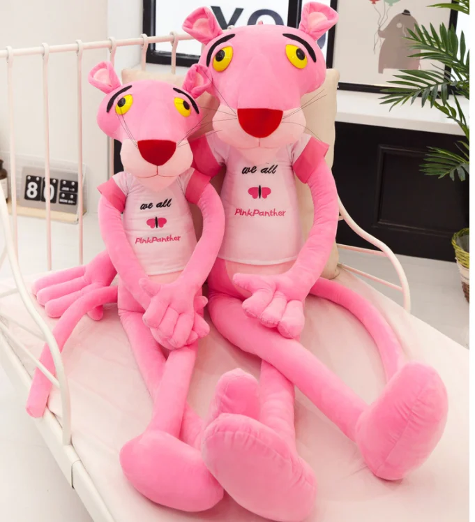 Cute Cartoon Pink Panther Leopard Plush Toys Stuffed Animal Baby swinub plush Toy Kid Doll Gift