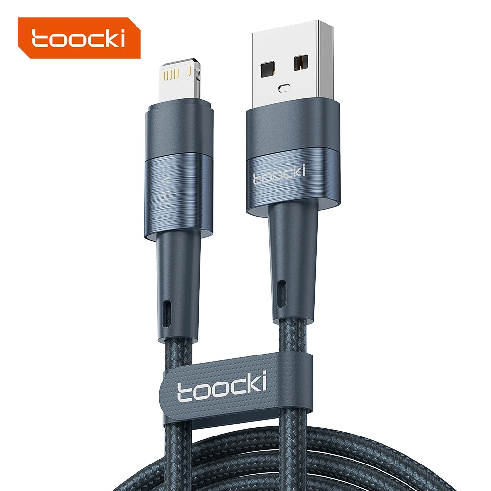 Wholesale Toocki Brand  USB Printer Cable Nylon Braided Fast Charging of Mobile Phone Data Cable for Iphone