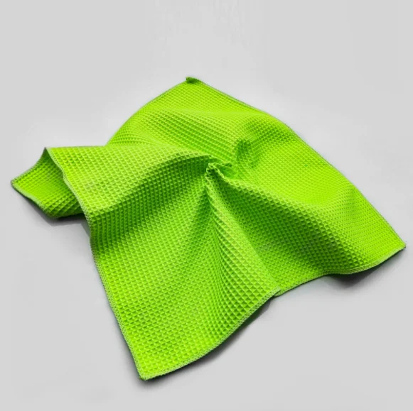  40*40CM color waffle weave microfiber absorbent car washing cleaning drying cloth towel