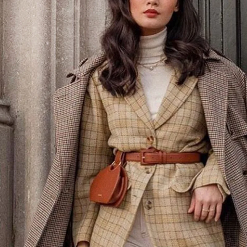 Women Waist Pack Leather Fanny Pack Luxury Women Belt Bag For Female Purse