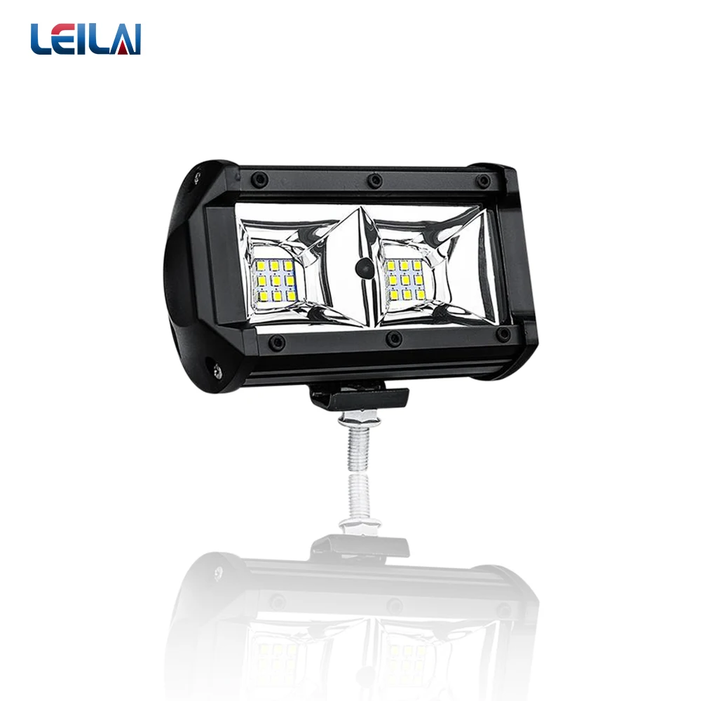 Factory Direct 5 Inch High Low Beam Car LED Light Bar  54W LED Tractor Working Light