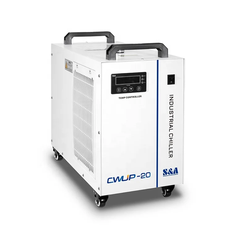S&A CWUP-20 Portable Chilling Equipment 1700W Air Cooled Water Chiller For 20W Ultrafast UV Laser
