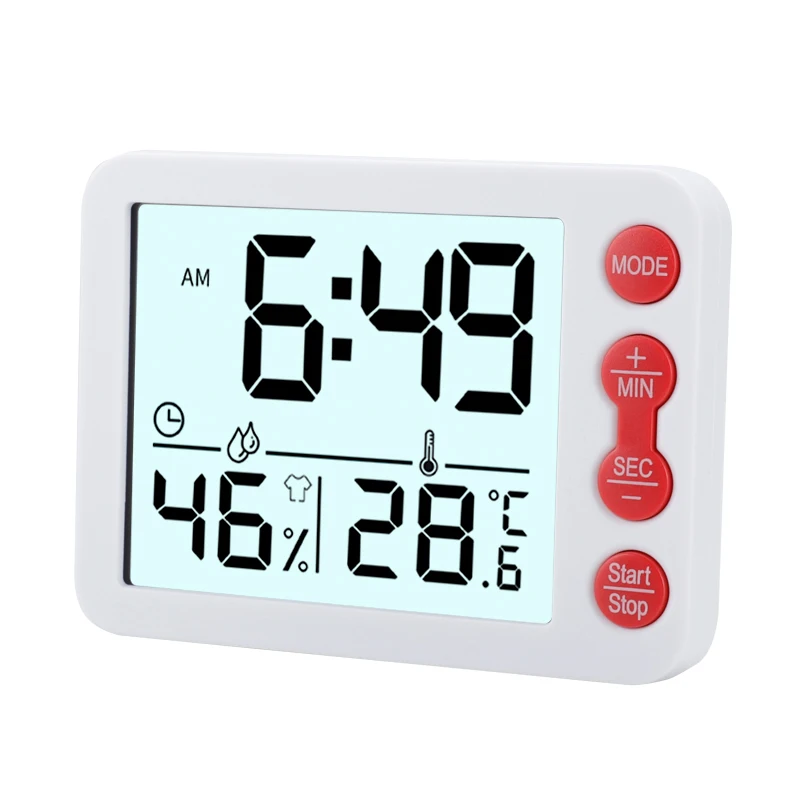 Timer Digital Kitchen Timers Smart Clock For Cooking Waterproof Square And