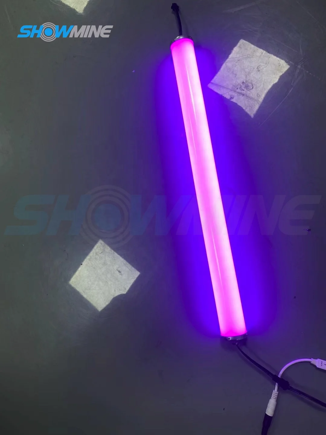 360 degree led RGB digital tubes cell app control cloudy tubes rain proof 12v 60 pixels dia 40*100cm length