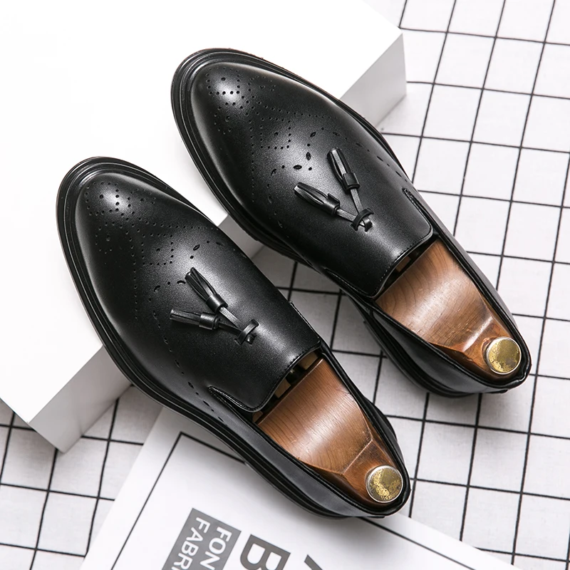Custom Fashion italian mens official pu leather shoes formal Casual leather oxford loafer Shoes for Men