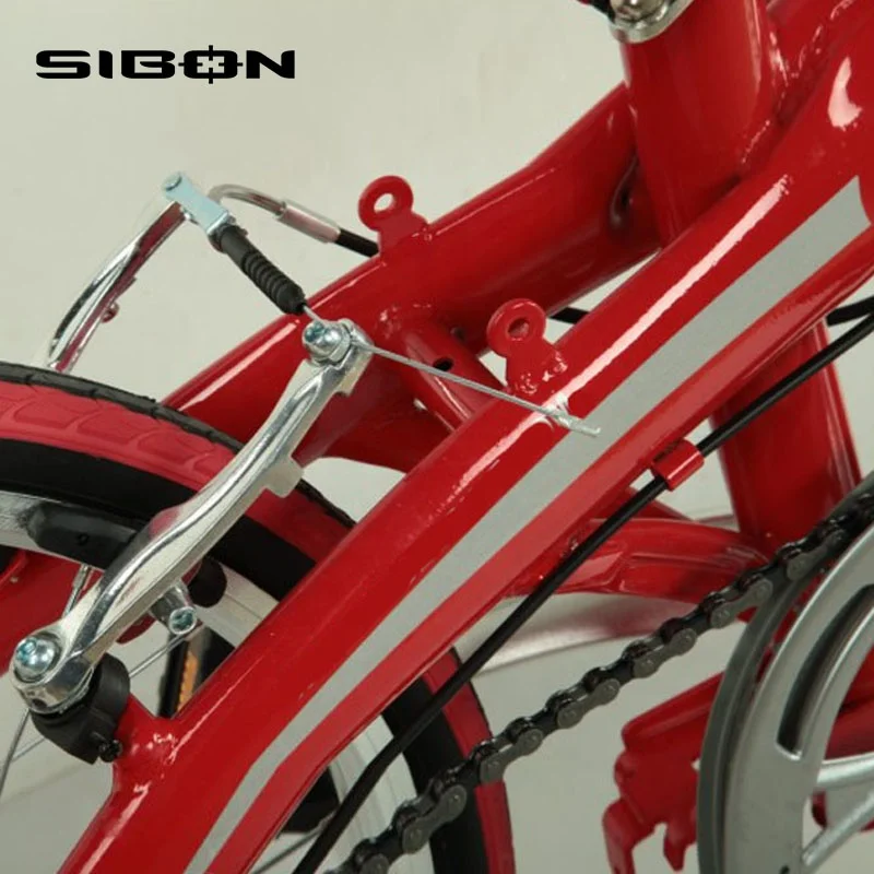 SIBON B0240114 adult 20 inch 7 speed high carbon steel frame & fork aluminium rim & V brake china folding bike