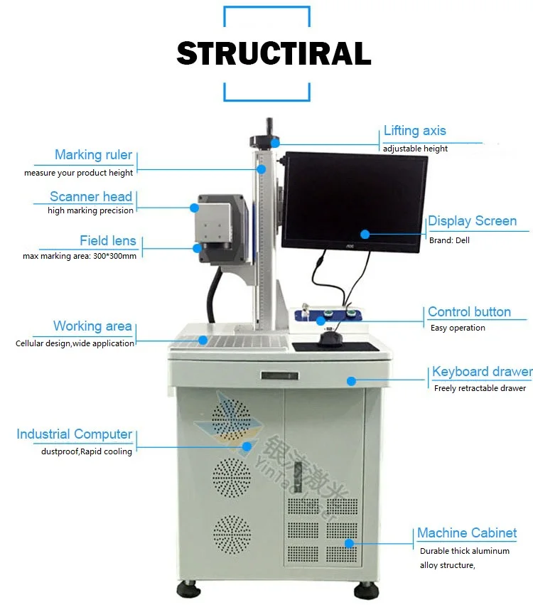 co2 laser metal marking machine laser weld marking machine 30w laser marking machine