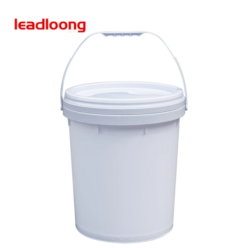 Paint Bucket Drum Water Glue Bucket Leadloong-food Grade Plastic with Lid Sealed Bucket 5L10L20L Storage CN;GUA Customized Color