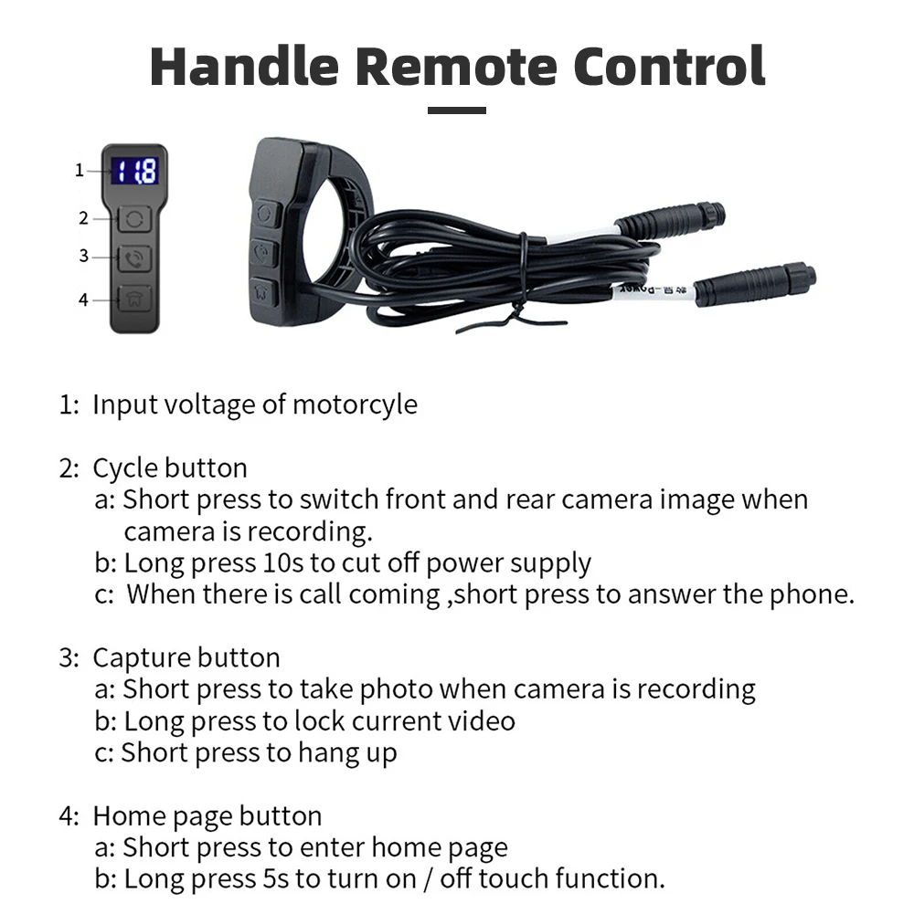 JMC Universal 6.25 Inch Linux For Motorcycle Portable Multimedia Wireless CarPlay Android Auto BT Portable Navigation Device