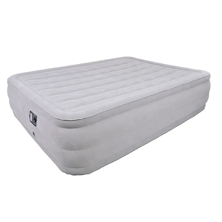 New hot sell PVC Double Queen Raised Inflatable Airbed Inflatable Air Mattress Comfort Inflatable Sleeping Bed mattress