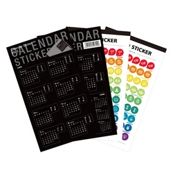 Colored decorative DIY memo sticker daily monthly 2020 calendar planner sticker