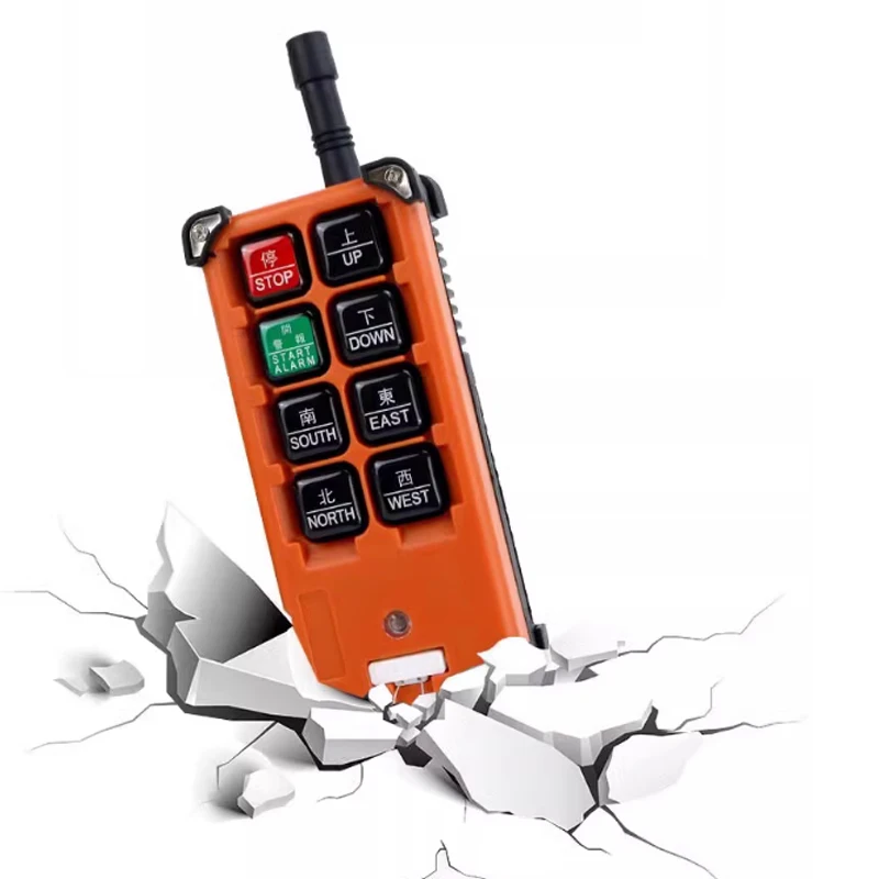 F21-E1B Reliable 8 Keys Single Speed Universal Explosion Proof Wire Rope Electric Hoist Bridge Crane Wireless Remote Control