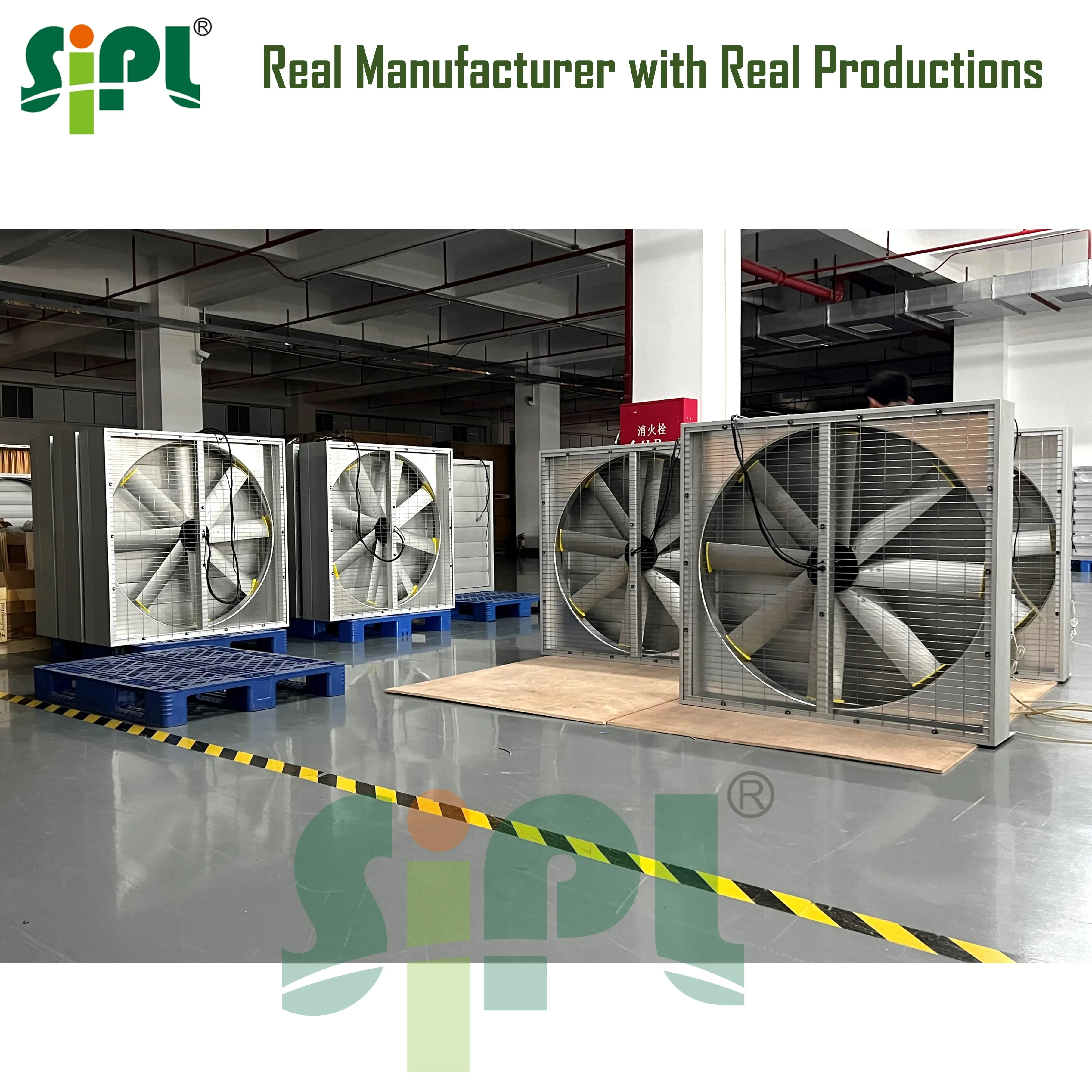 Monocrystalline Solar Panel Powered Big Wall Exhaust Fan HVAC Window Blower 1220mm Industrial Heat Extractor Ventilation DC Fans