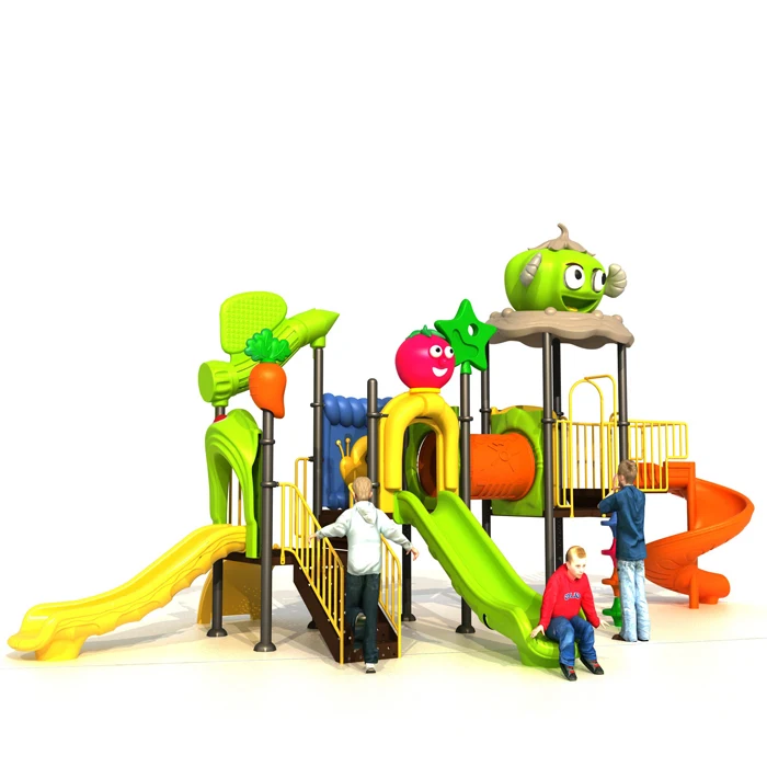 garden games for children yard play set park plastic game equipment children playground slide outdoor double slide kids toys