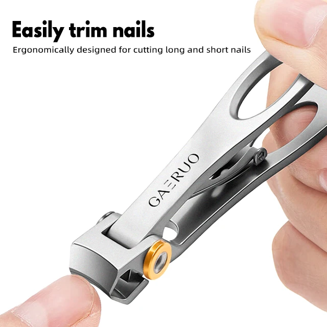 New arrival nail supplies large size wide jaw nail cutter mess free no splash nail clipper for men and women and elder person