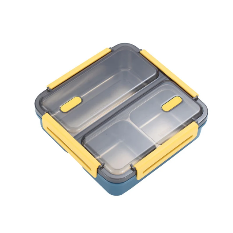 3 Compartments sealed Insulated Lunch Box Stainless Steel Food Container