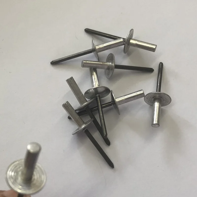 Aluminum Pop Rivet 1/8 Diameter #4 Sealed Oval Pan Round Head Closed End Blind Rivets