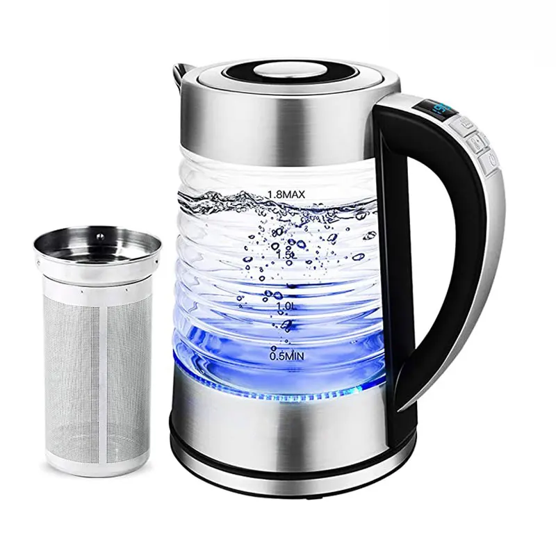 2.3L Smart Home Appliances Luxury Kettle Thick Glass Teapot Electric Cold Water Kettle