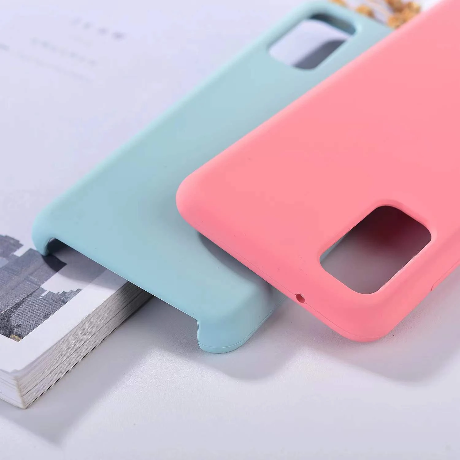 High Quality Microfibre Soft Touch Liquid Silicone Cover With Logo Mobile Phone Case For Samsung Galaxy S10 Plus note 10 plus