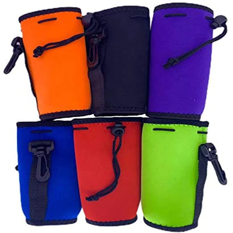 neoprene insulated water bottle sleeve with strap