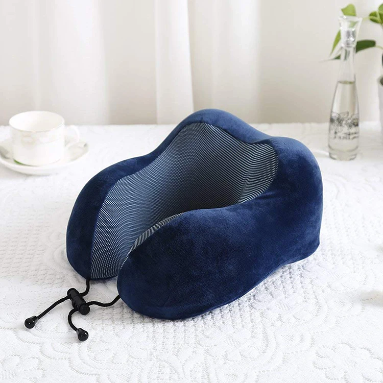 Factory custom adjustable  travel pillow memory foam neck pillow neck pillow for airplanes