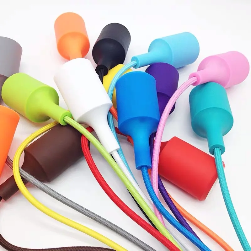 Hot Sale Lamp Holder Colorful  Led Light Base Lamp Silicone E27 Lamp Holder