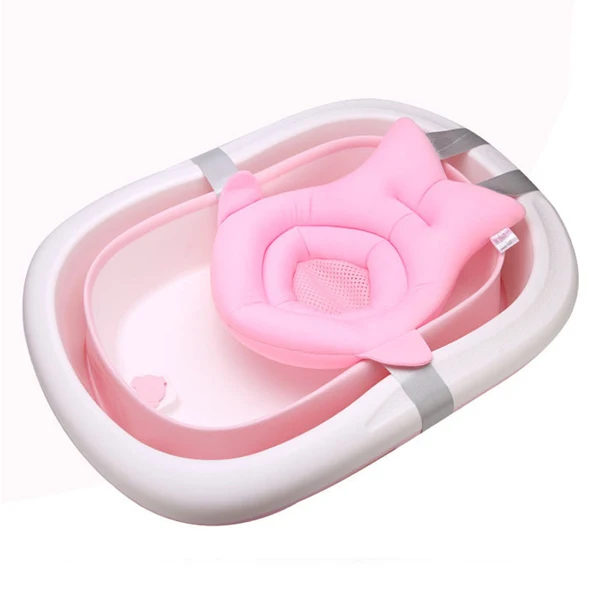 Whales Baby Bath Sponge Cushion Infant Bath Mats Non Slip for Bathtub