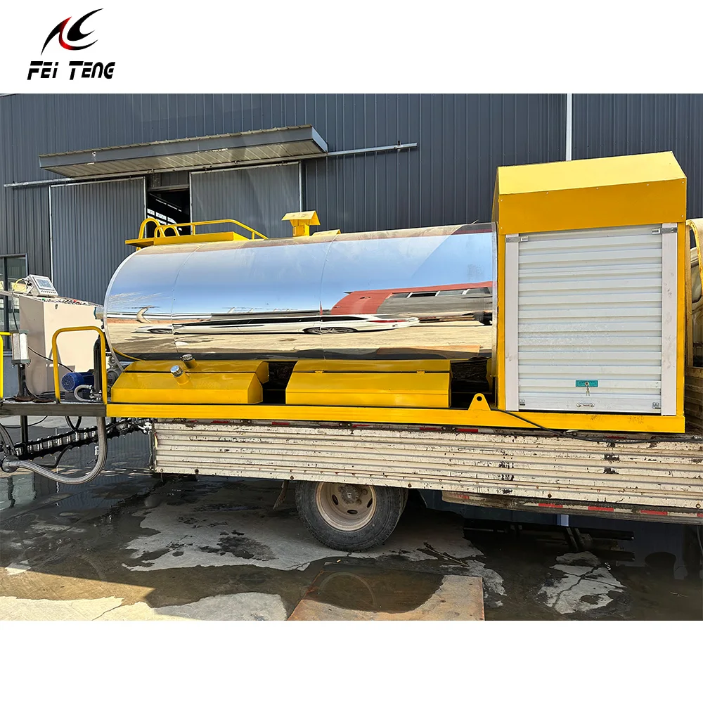 Fully Automatic Asphalt Spreading Machine bitumen sprayer with Temperature Regulation for Road construction