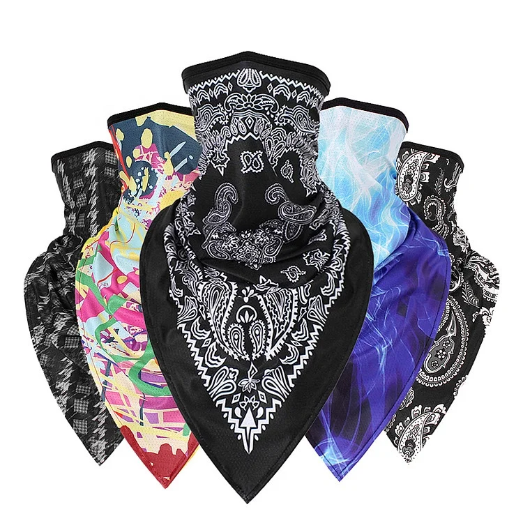 
Fashion Neck Tube Scarf Bandana Biker Head cover Headband Silk Sun Facemask 3D Magic Sun Protection Face Cover 