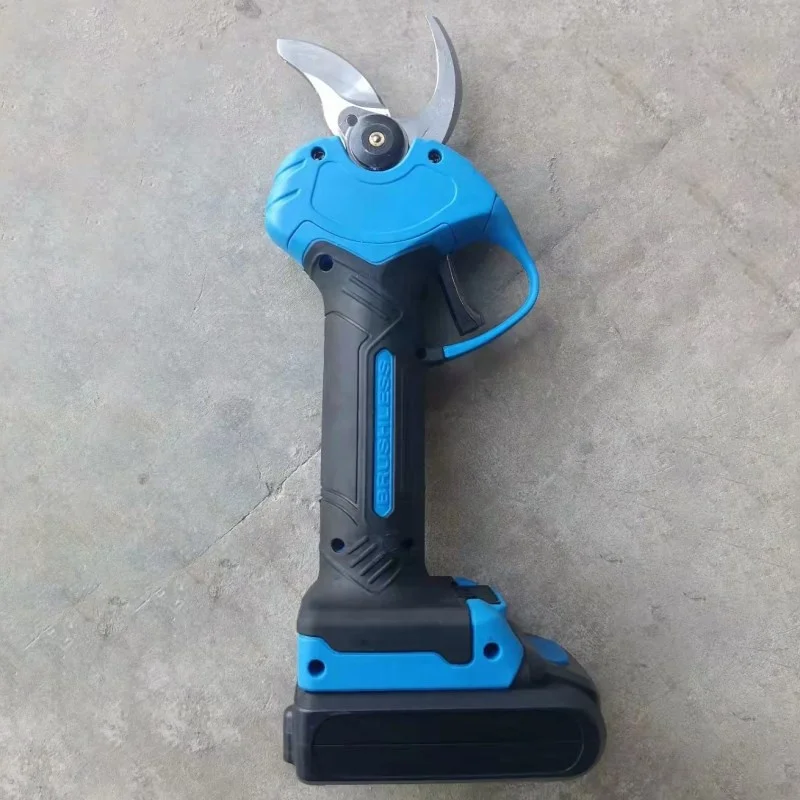 35mm Cordless Lithium Battery Pruning Shears Wood Cutting Machine Fruit Tree Electric Pruning Scissors