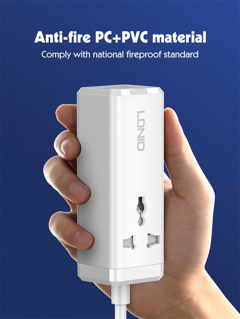 LDNIO SC1418 international travel adaptor 65w power strip with multi outlets and usb charger shop power strip
