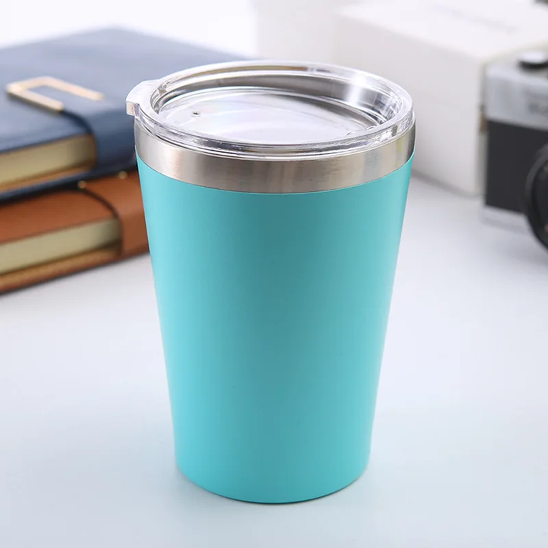 Eco Friendly Double Walled 12oz Insulated Vacuum Metal Tumblers Stainless Steel Travel Coffee Cups