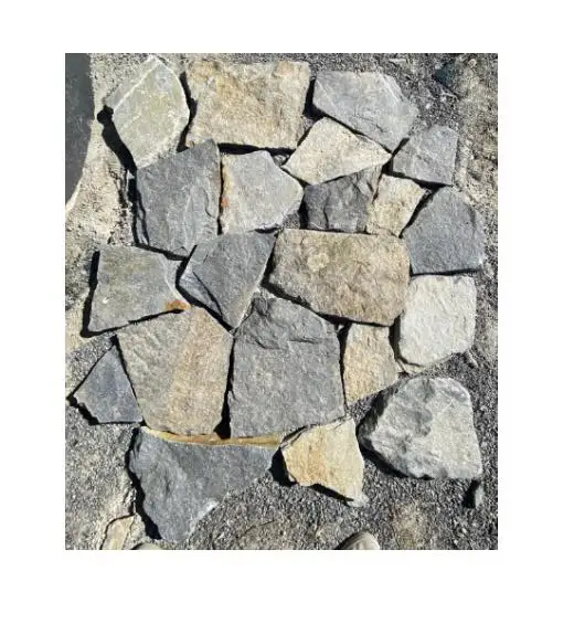 grey granite stone irregular stone tiles paver