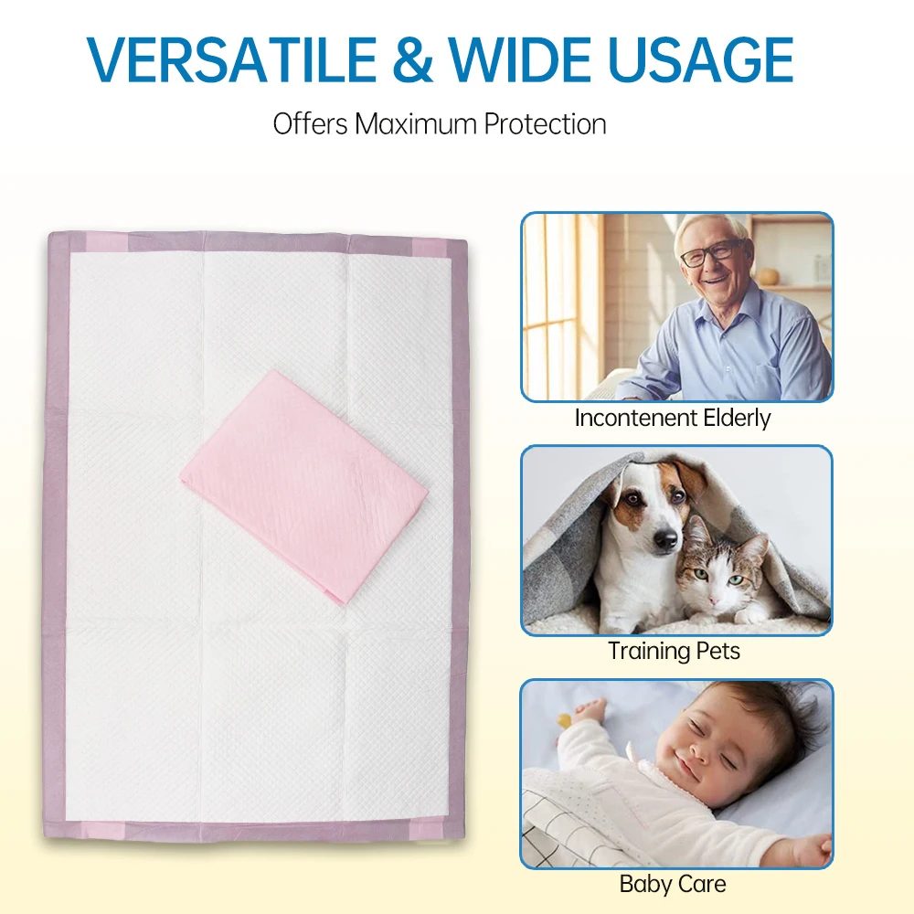 90*60cm 8 Layers Puppy Training Pad Sanitary Hygiene Mat Wee Absorbent Urine Underpad Potty Pee Pad For Dog Pets Animal
