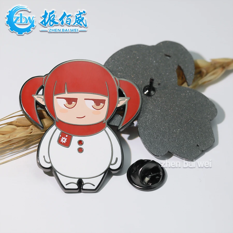 Chinese factory makes custom hard enamel lapel pins Star souvenir cartoon cartoon pin badge backing card