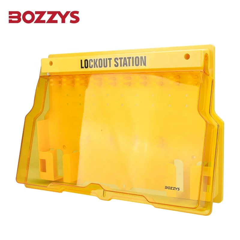 20pcs Safety Padlock PC Durable Lockout Station with transparent cover and 14 lock positions and  Used for Industrial lockout