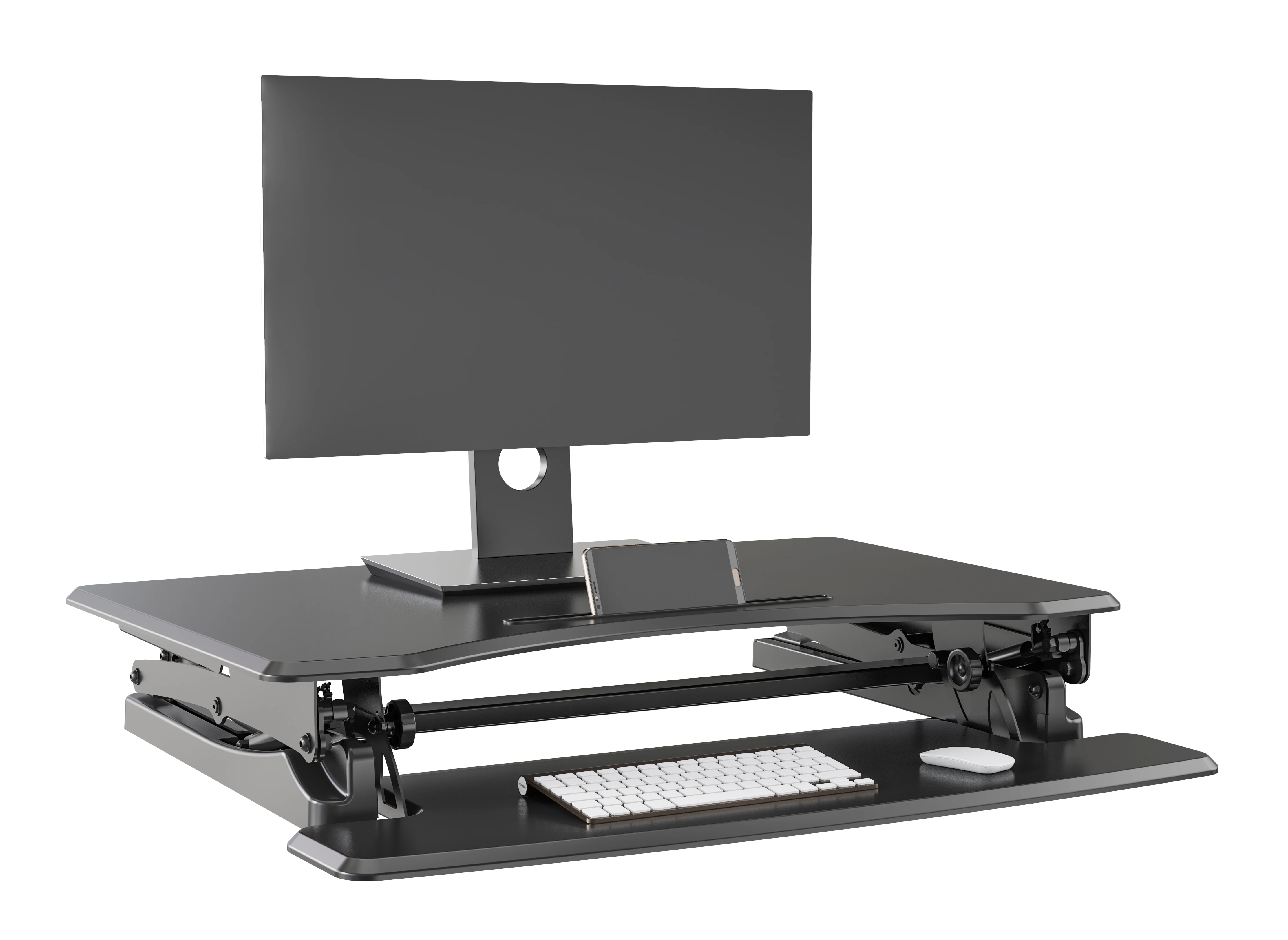 V-mounts Sit to Stand up Desk Riser Standing Desk Converter Adjustable With Keyboard Tray  VM-SD10