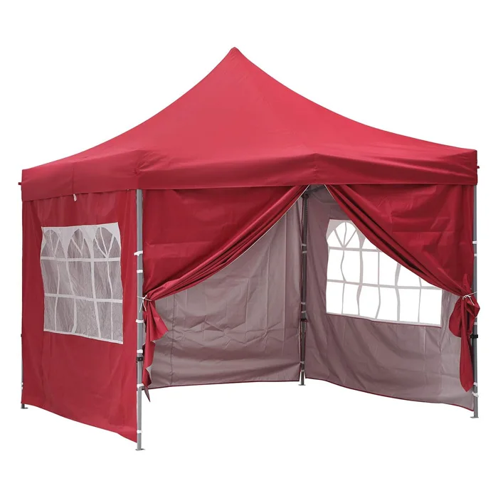 Heavy Duty 10x10 10x20 20x20 Folding Pop Up Outdoor Waterproof Event Promotion customized trade show With Mesh Canopy Tent