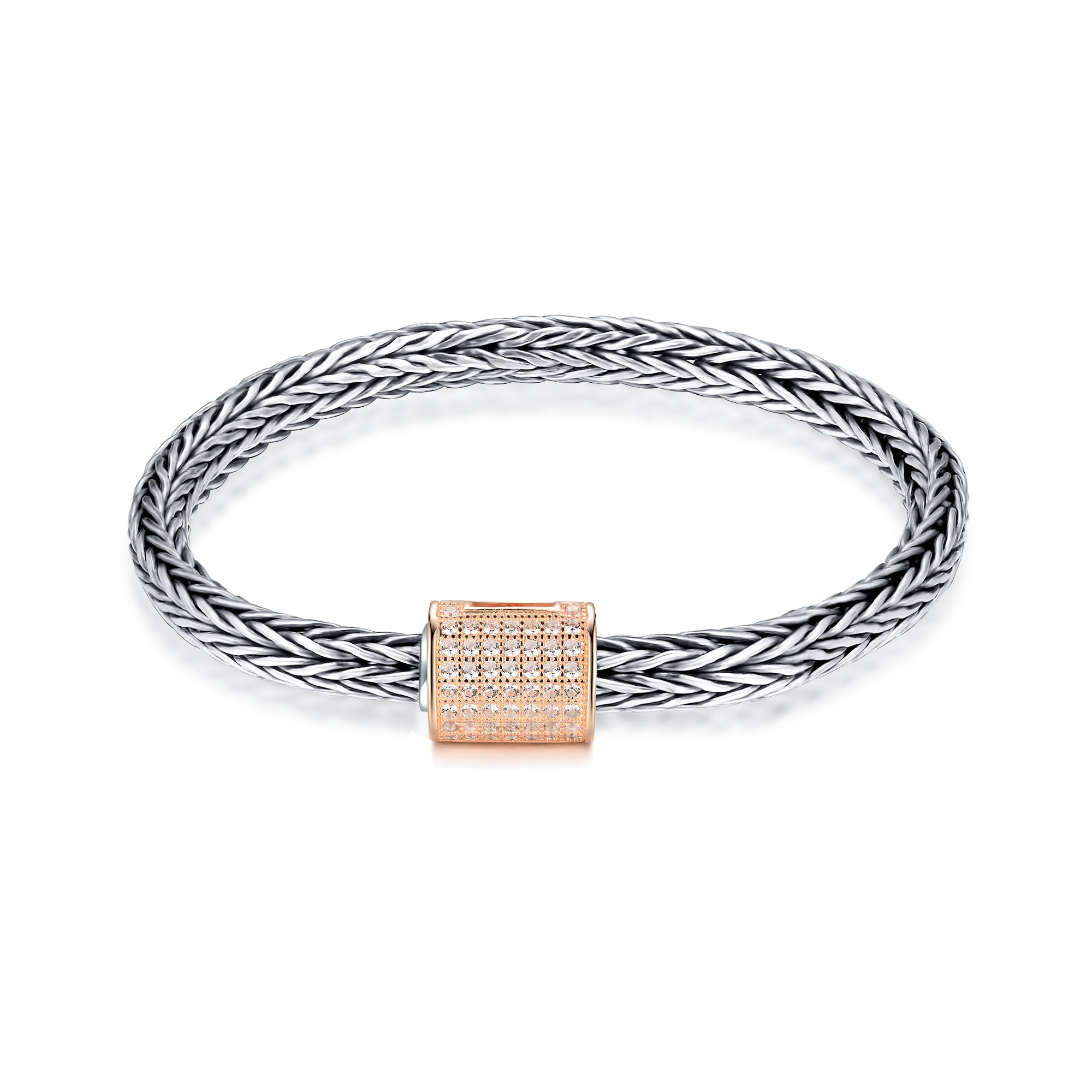 Nickel Free Bali Legacy Heavy Bracelet Braided Tulang Naga Buckle Bracelet Silver 925 Sterling Handmade Foxtail Bracelets