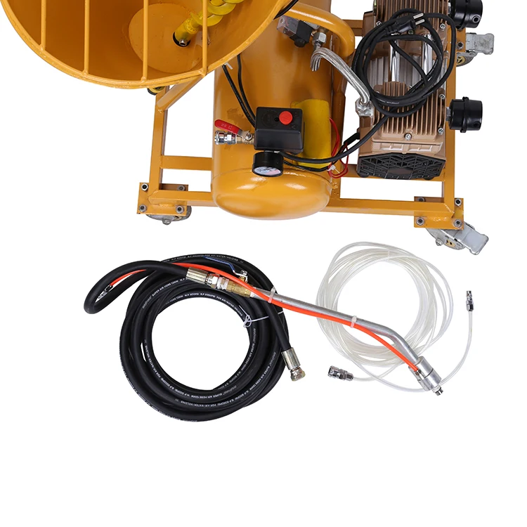 Spraying and grouting machine for chemical coating