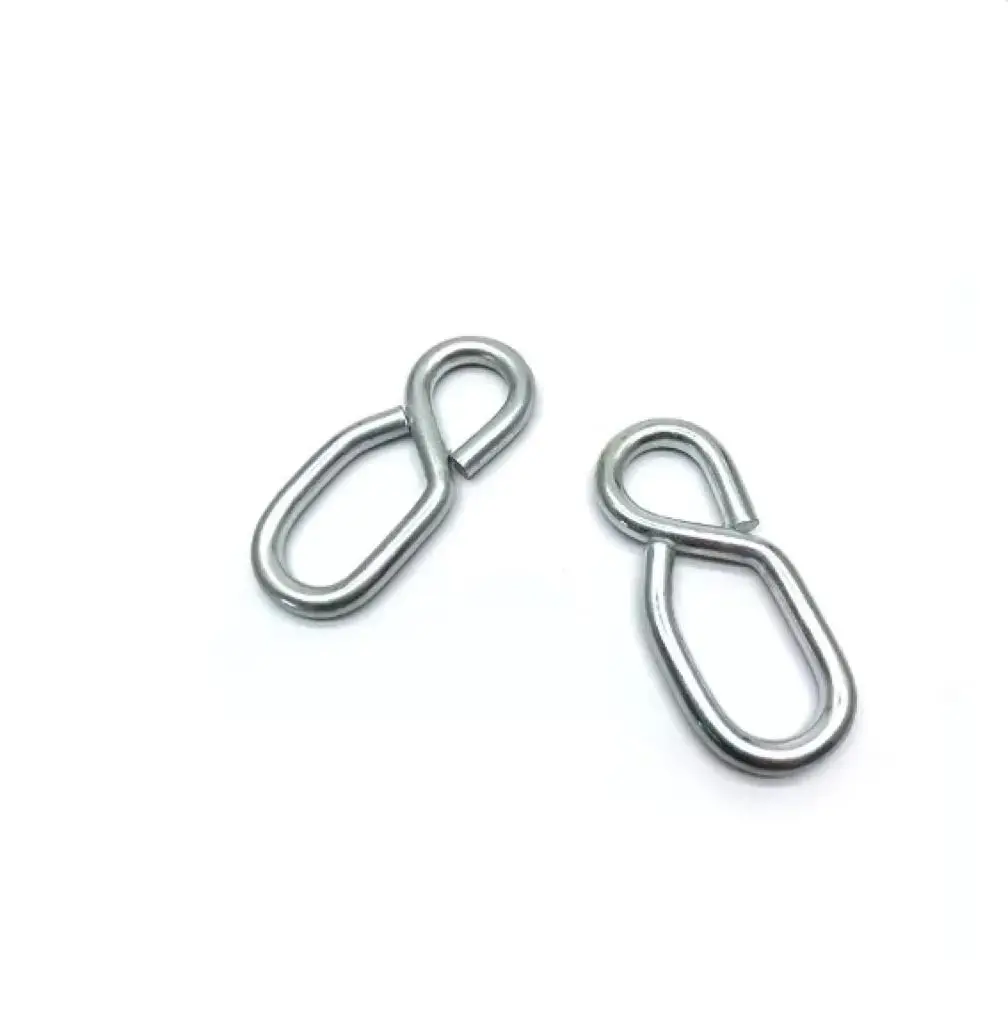 JRSGS Customized High Quality Rope Wire 8 Shaped Hook Steel Snap Hook Carabiner Rigging hardware hammock hook