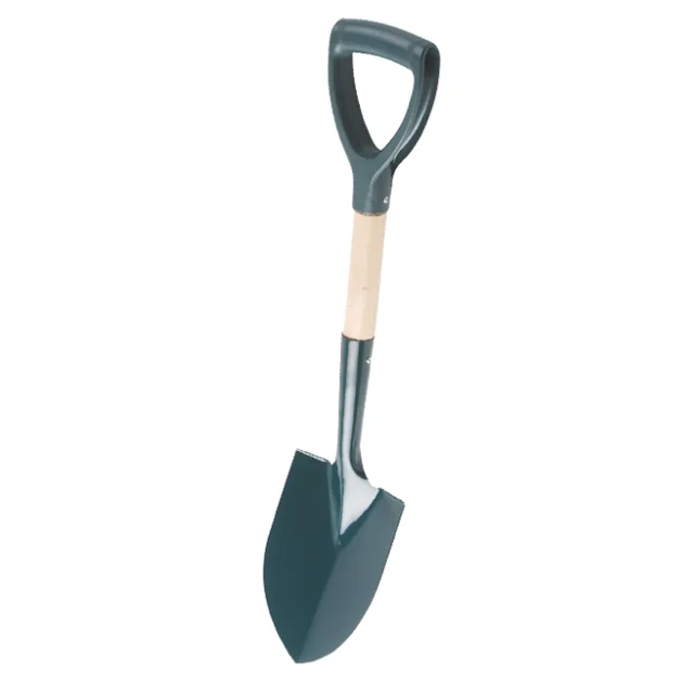 Wholesale China Factory Mini Garden Round Shovel  Spade Garden Wooden handle D Grip Shovel  Factory Mini Shovels