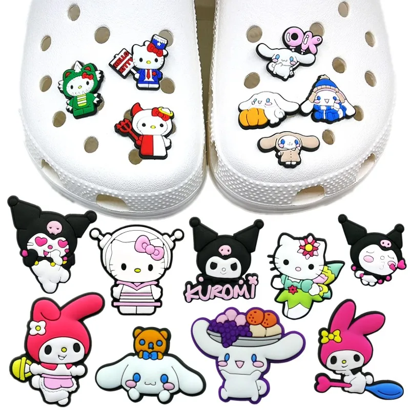 2022 Новый Дизайн kawaii мультфильм шаблон croc очаровательные 2D Мягкие пластиковые украшения для обуви пряжки