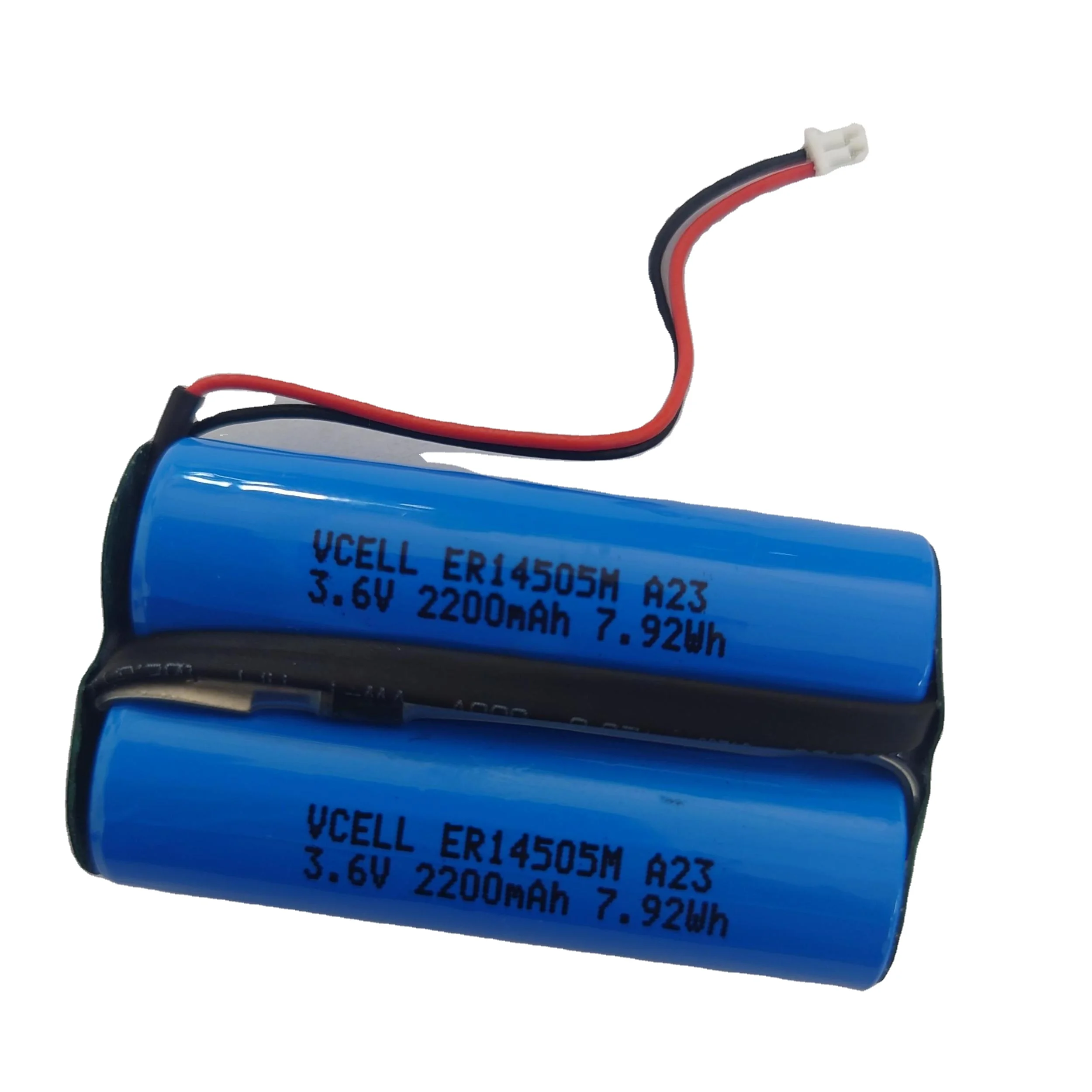 Li-SCOL2 ER14505M 7.2V 2200mAh high capacity primary lithium battery for Gas meter/water meter/monitor devices