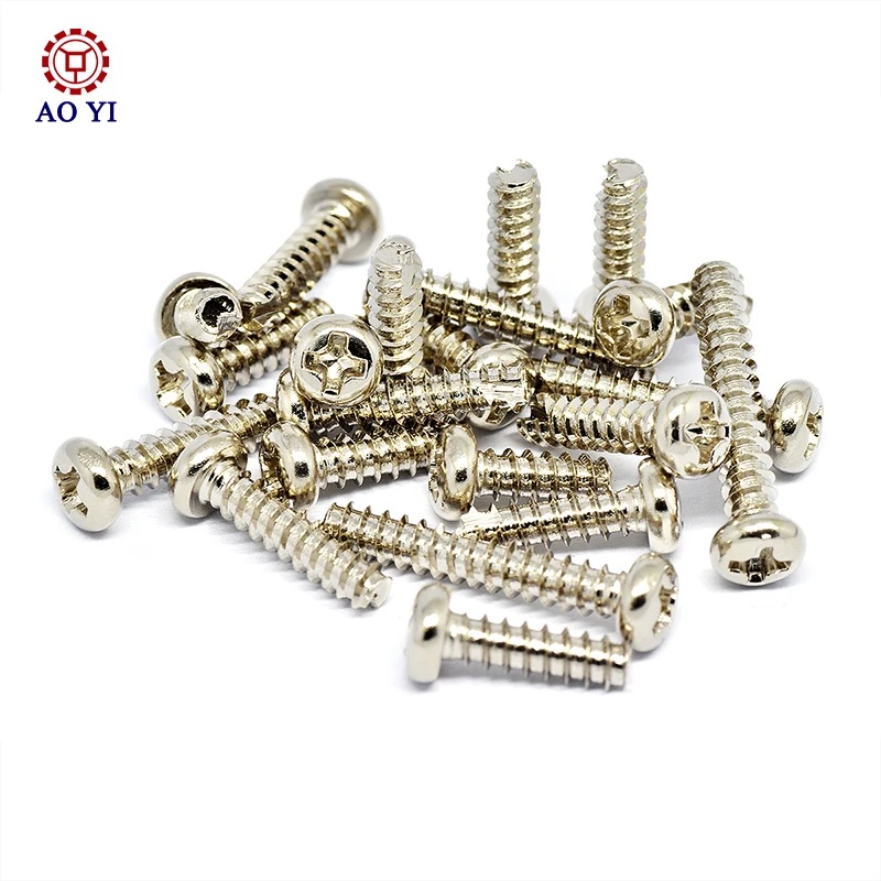 Stainless steel 304 pan head phillips type tail cutting self attack flat tail M2M3 PT