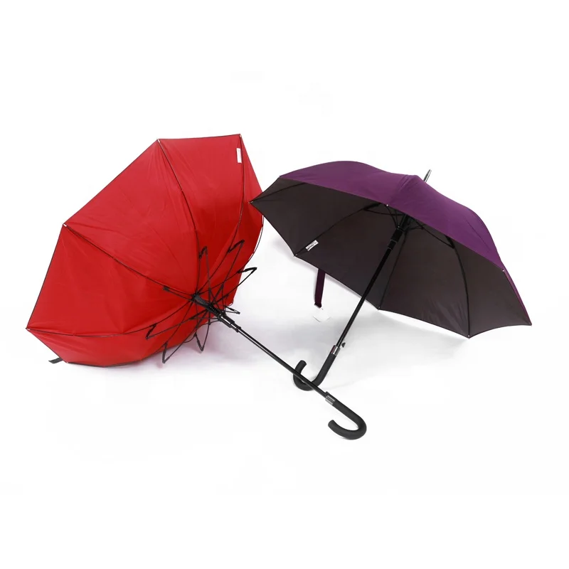 23 Inches Anti-Wind Double Fabric Auto Open Straight Umbrella with Custom Logo